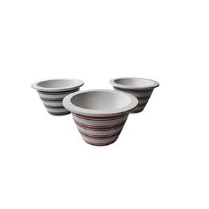HEARTH & HAND With Magnolia Melamine Denim Striped 9oz Dip Dessert Cups Set of 3
